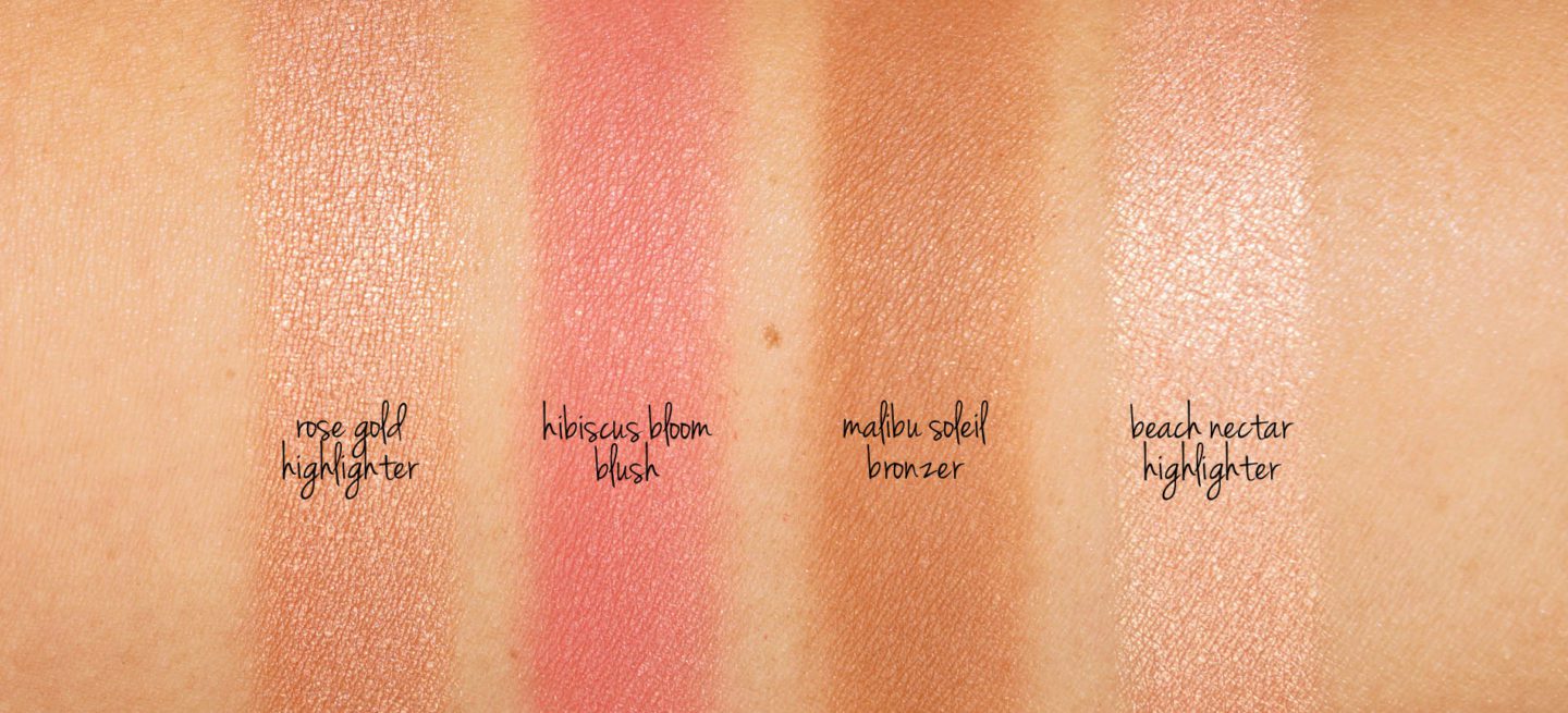 Becca x Chrissy Teigen Glow Face Palette Swatches | Skin Glow Find