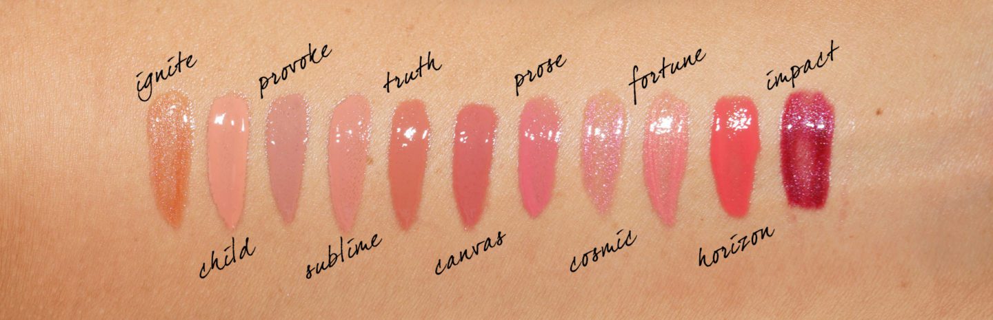 Hourglass Unreal Volumizing Lip Gloss swatches | Skin Glow Find