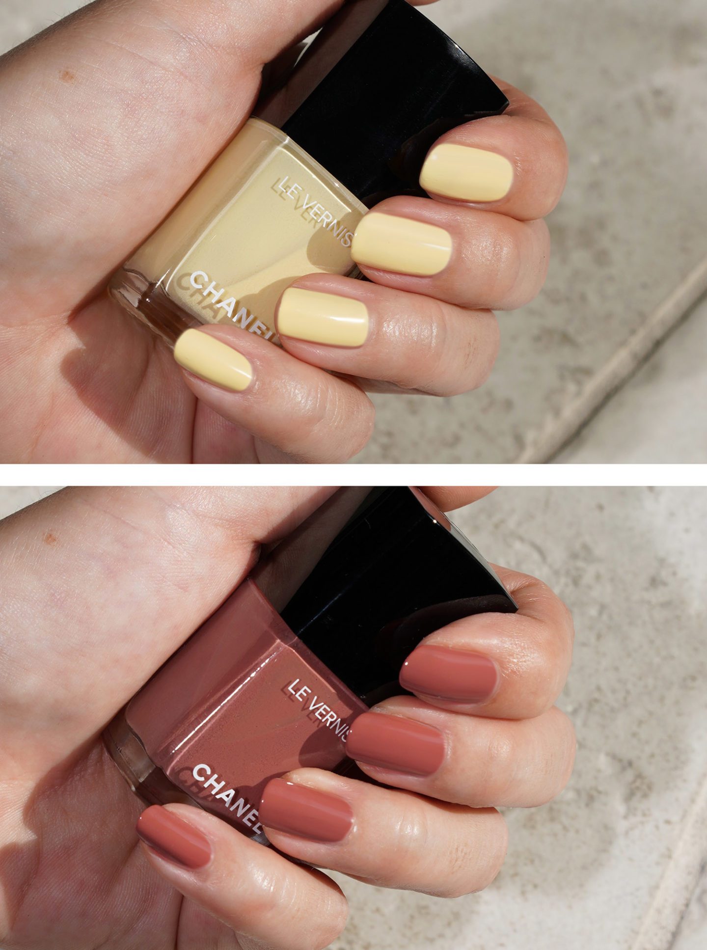 Chanel Spring-Summer 2022 Le Vernis Riviera and Terra Rossa swatches