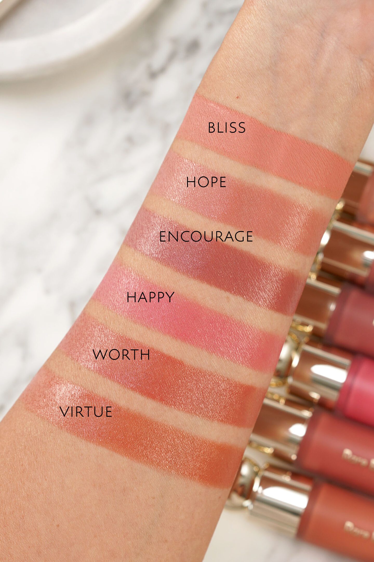 Rare Beauty Soft Pinch Liquid Blushes swatches