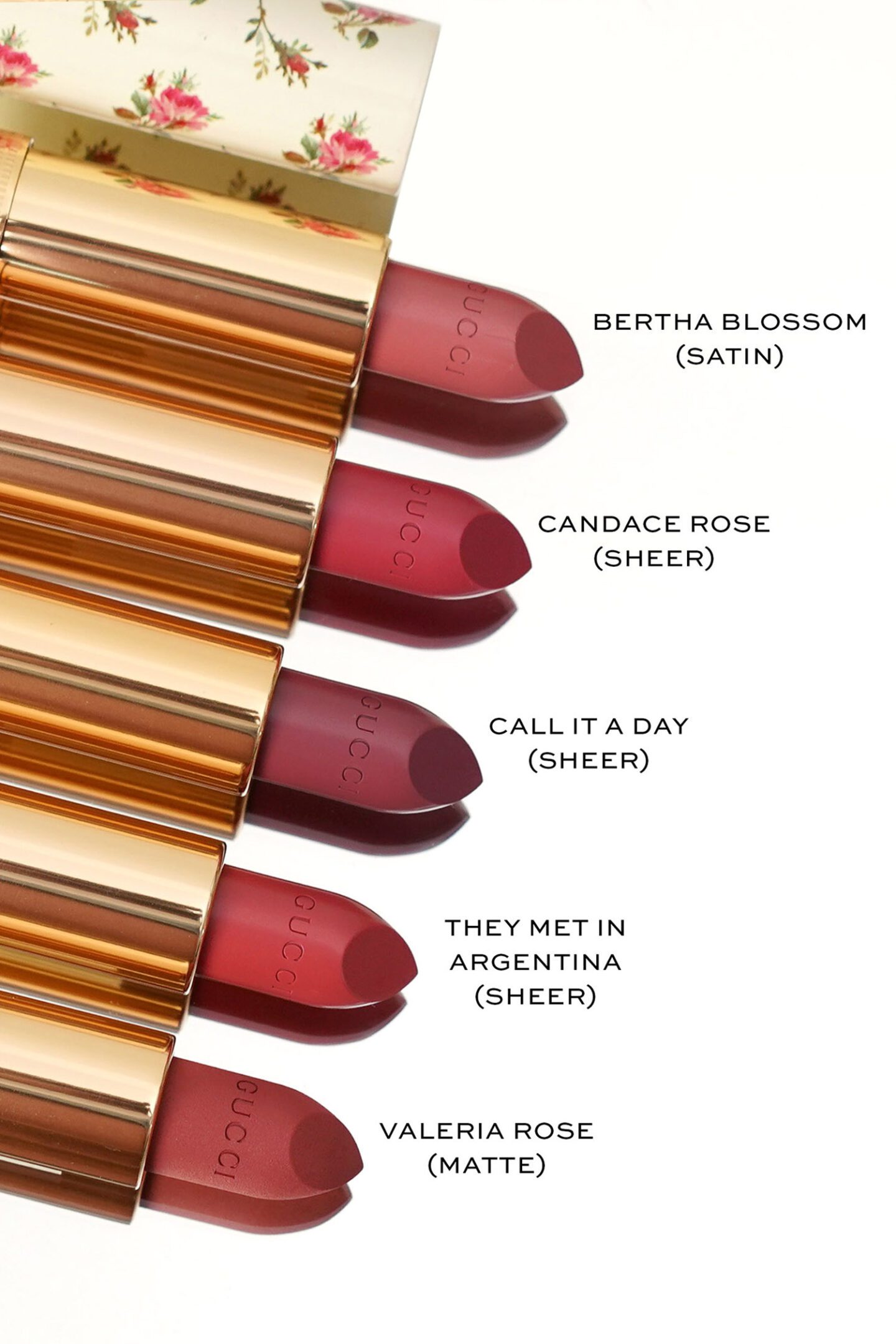Gucci Beauty Lipsticks new summer shades